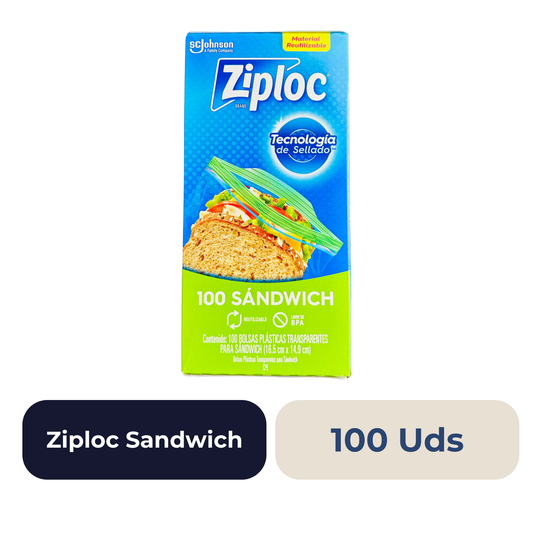 Ziploc Sandwich 100 Uds